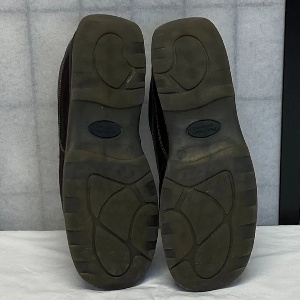Kenneth Cole Reaction 12M Leather Tie Oxford Bowling Style Shoes Italy Split-Toe